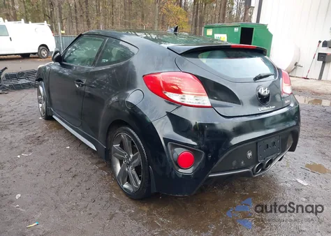 2014 Hyundai Veloster Turbo W/Blue from USA, damaged, VIN KMHTC6AEXEU197966